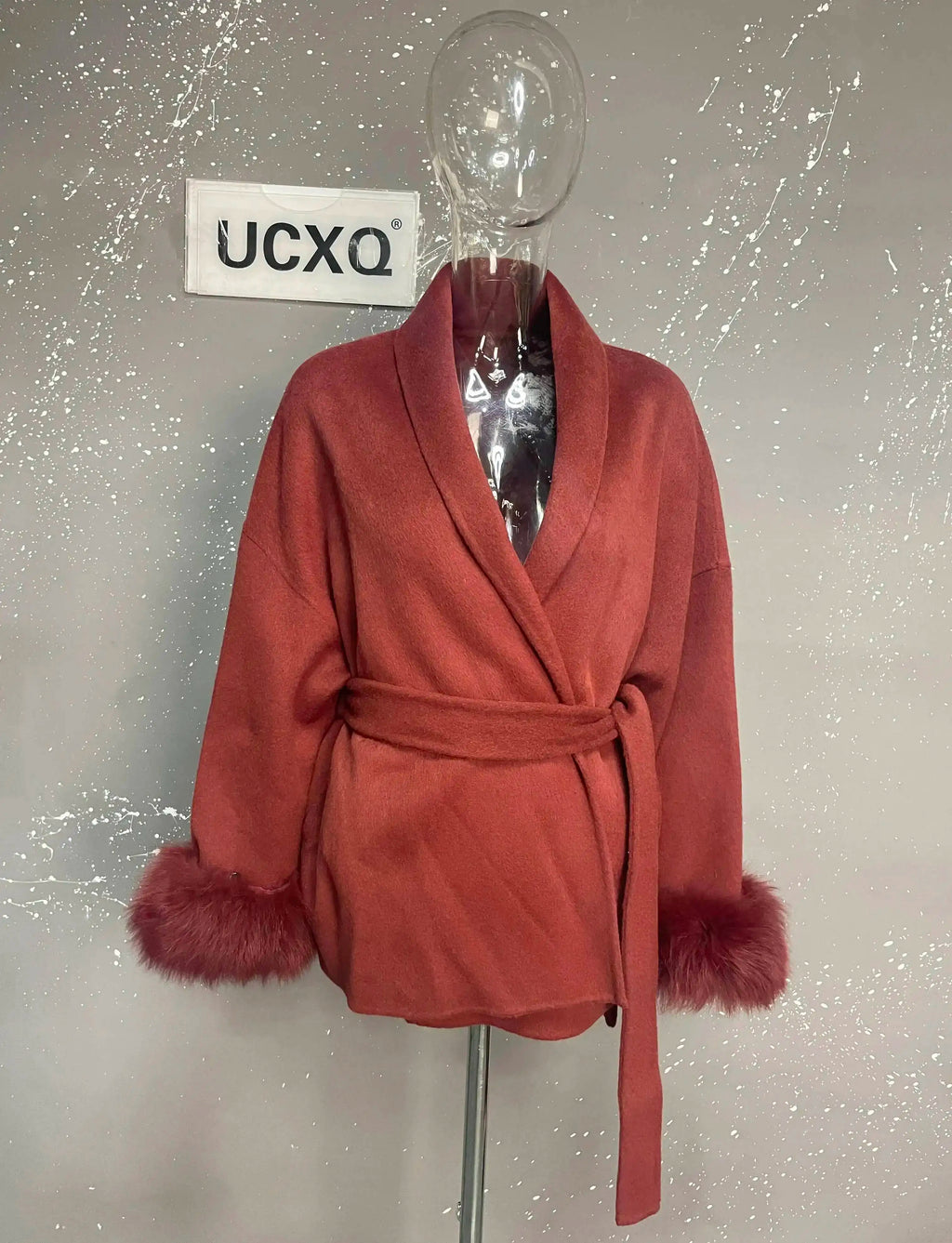 Elegant OL Office Lady Overcoats Fur Patchwork Long Sleeve Woolen Coat Beautiful Women'S Clothing Jacket Autumn 2025 Winter