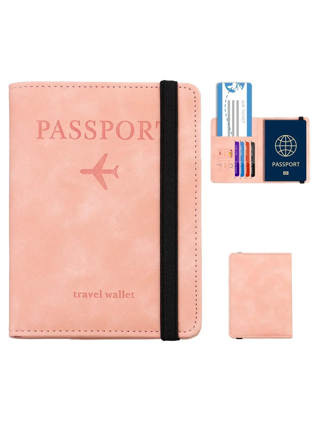 RFID-Blocking Leather Passport Holder & Card Case