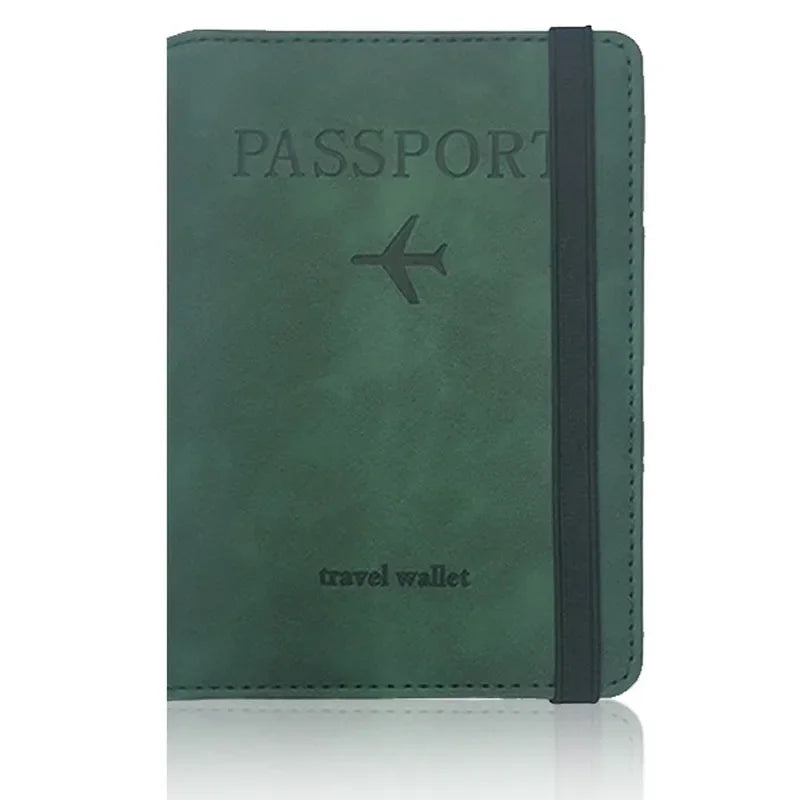 RFID-Blocking Leather Passport Holder & Card Case