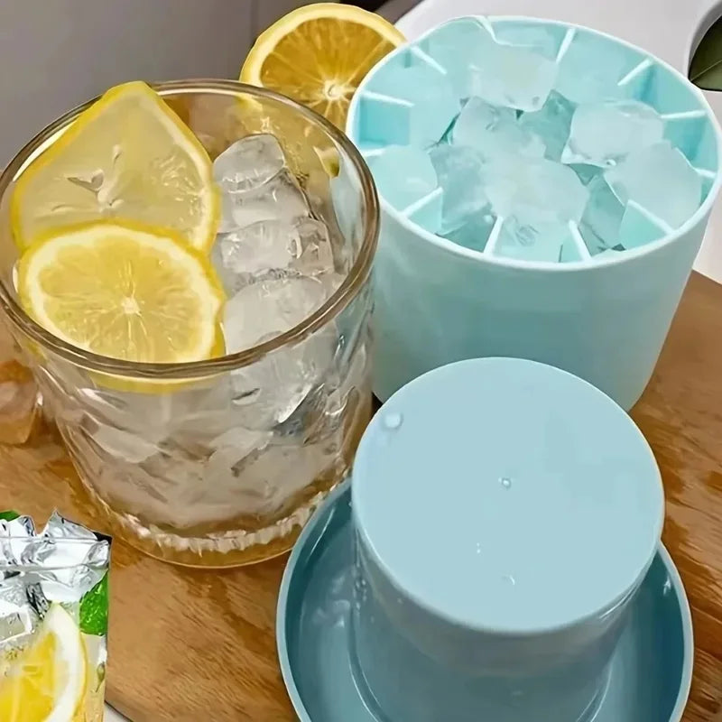 Round Ice Bucket Ice Cube Mold – DIY Ice Maker
