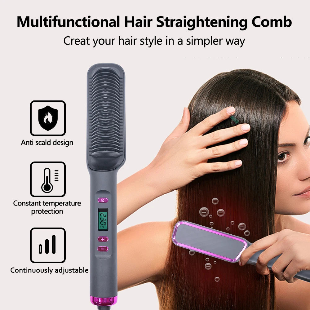 Hair Straightening Comb – Fast & Easy Styling