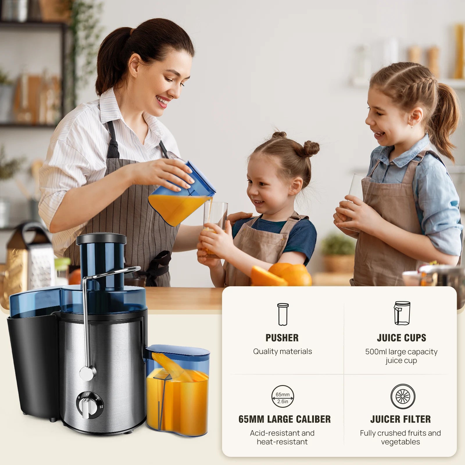Electric Citrus Juicer – 300W