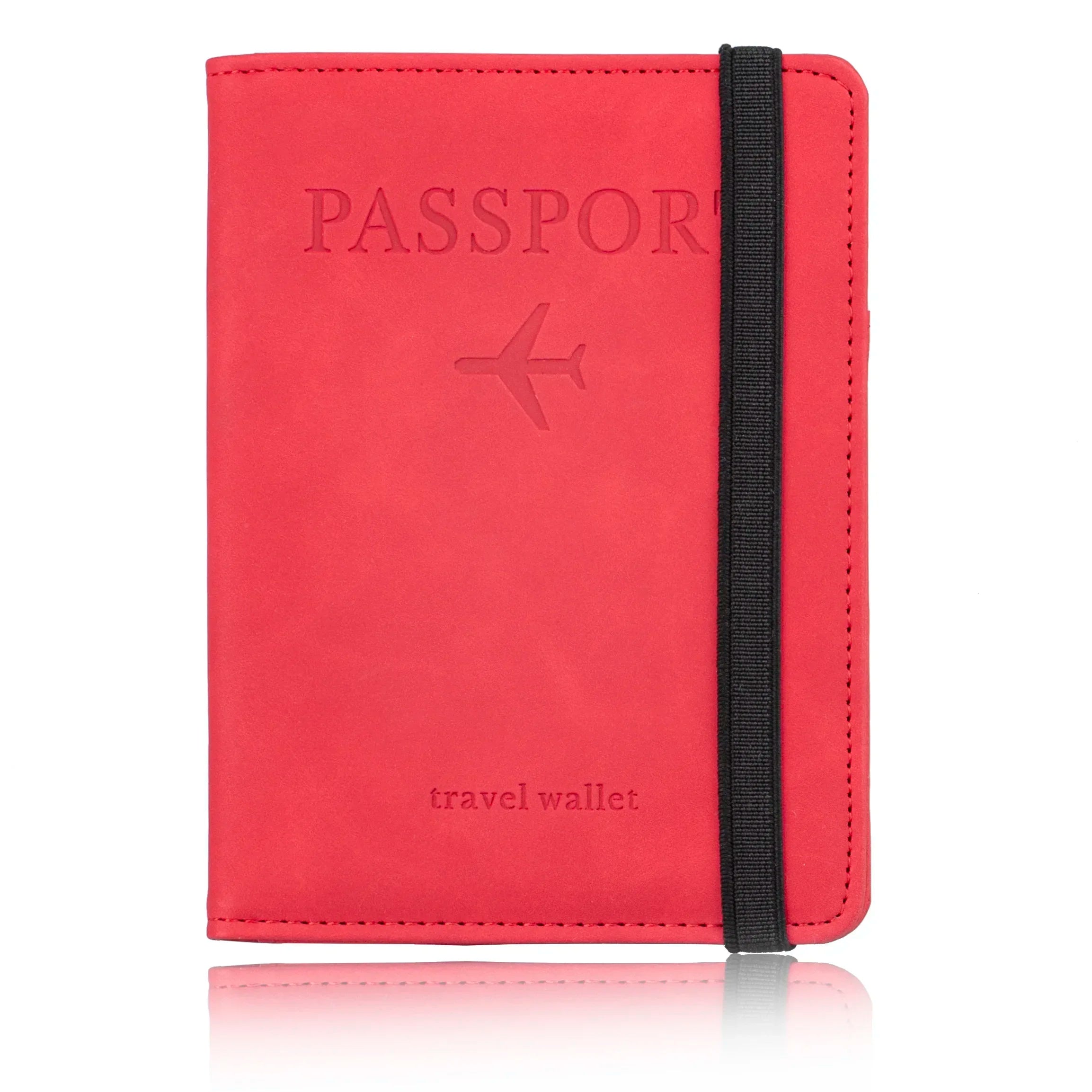 RFID-Blocking Leather Passport Holder & Card Case