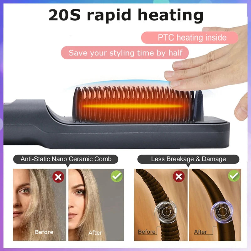 Hair Straightening Comb – Fast & Easy Styling