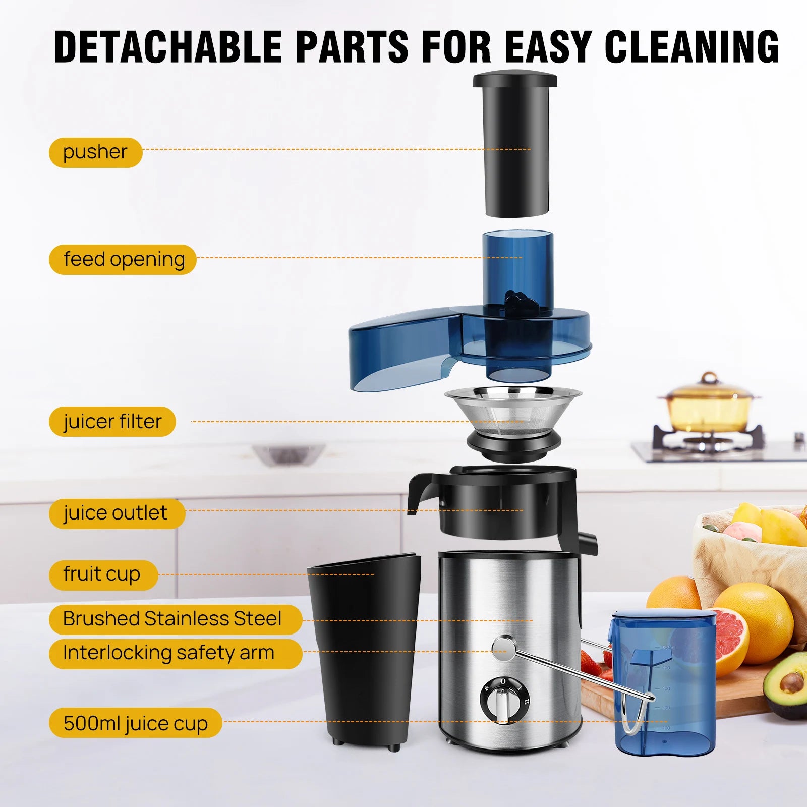 Electric Citrus Juicer – 300W