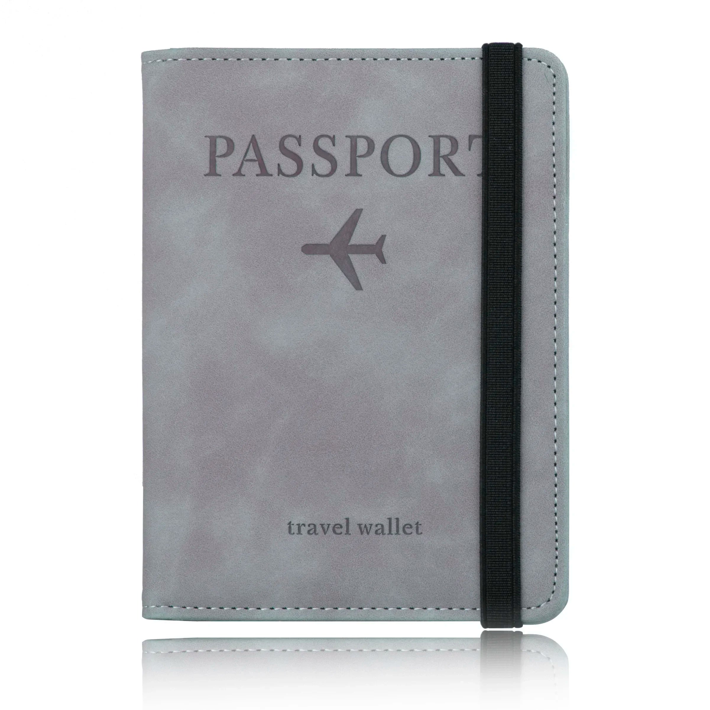 RFID-Blocking Leather Passport Holder & Card Case