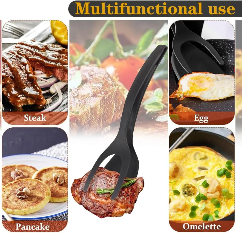 2-in-1 Grip Flip Spatula & Cooking Tongs