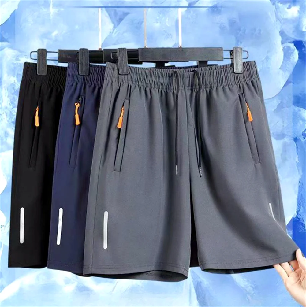 Men’s Ultra-Thin Ice Silk Quick-Dry Sports Shorts