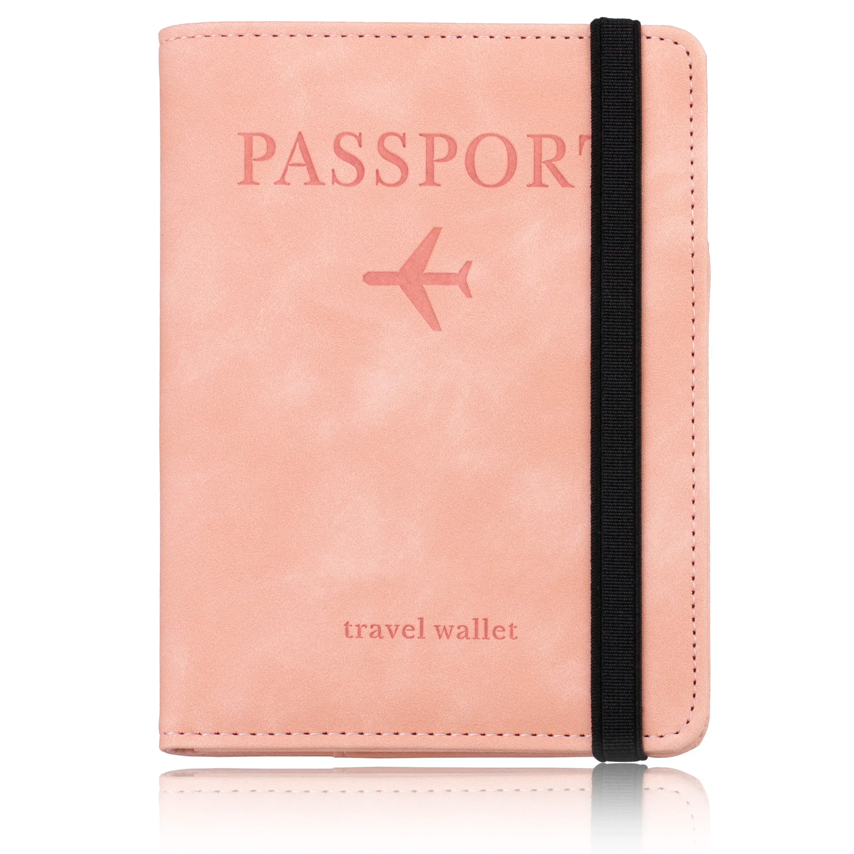 RFID-Blocking Leather Passport Holder & Card Case