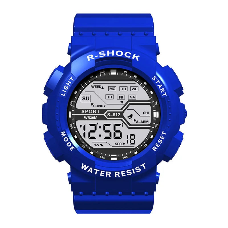 Outdoor Sport Men Watch Multifunction Large Screen LED Electronic Waterproof Luminous Military Digital Wristwatches Reloj Hombre