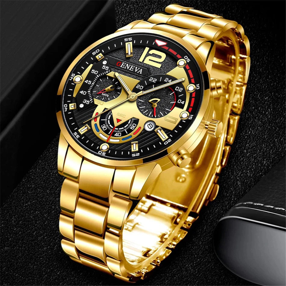 Fashion Men's Stainless Steel Quartz Watch