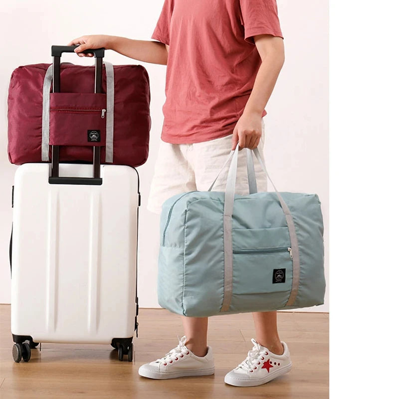 Portable Foldable Travel Duffle Bag Large Capacity Sports Gym Bag, Lightweight Carry on Luggage Duffle Bag Coach Bag Travel Bag