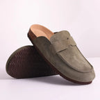 Cork Suede Mules Slippers for Women Fashion Men Clogs Shoes Classic Cork Antislip Outdoor Slippers with Arch Support