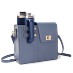 Outdoor Portable Women Crossbody Water Cup Storage Bag with Purse, Multifunctional Crossbody Shoulder Bag Water Bottle Holder