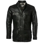 Men’s Exclusive Black Leather Coat