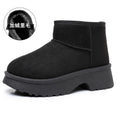 Women'S Snow Boots Fashionable with Thick Velvet and Height Increasing Cotton Shoes for Women'S Lightweight Short Boots