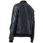 Men’s Studded Leather Bomber Jacket